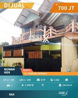 Rumah Kos Aktif Strategis Under 1 M di Bumiaji Kota Batu