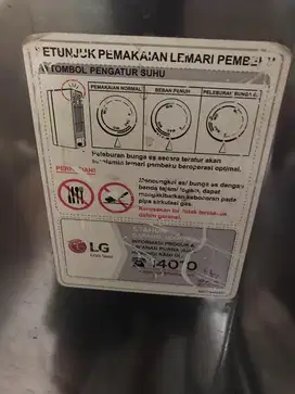 Frezer LG model kulkas satu pintu