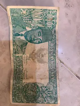 Uang Kuno 1000 Rupiah Soekarno BI Tahun 1964