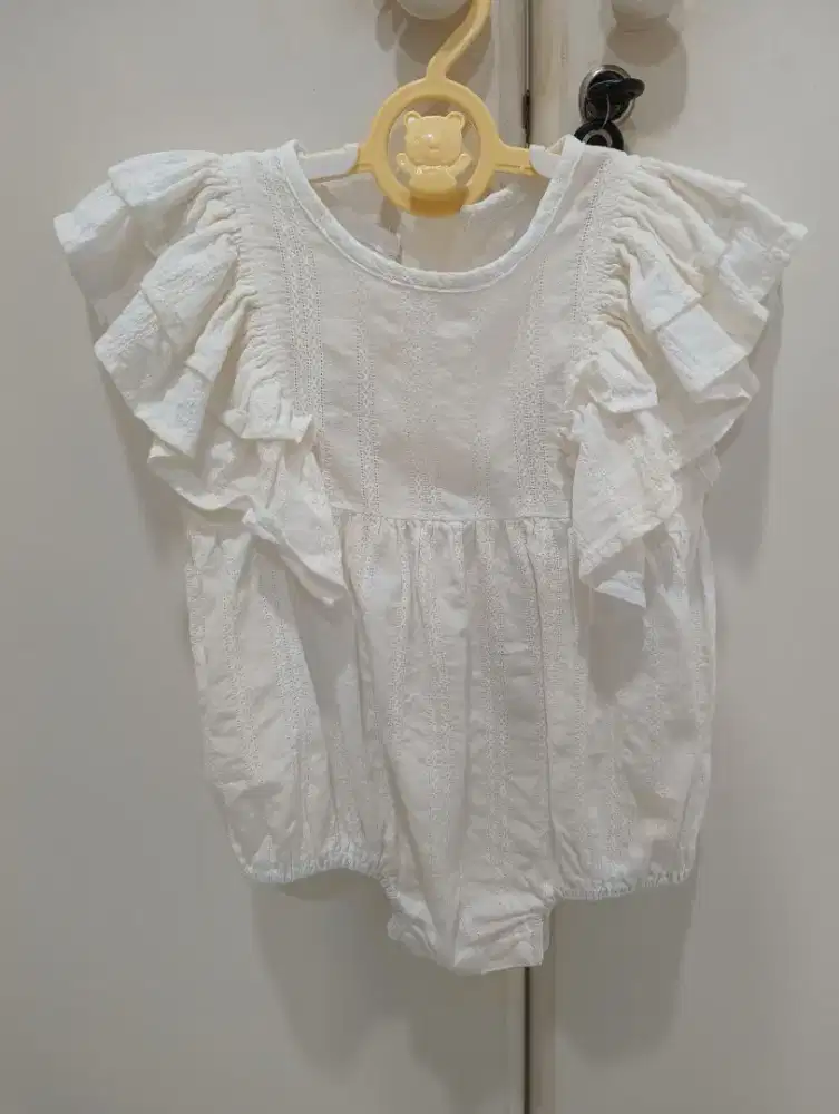 Baju putih cream kain korea
