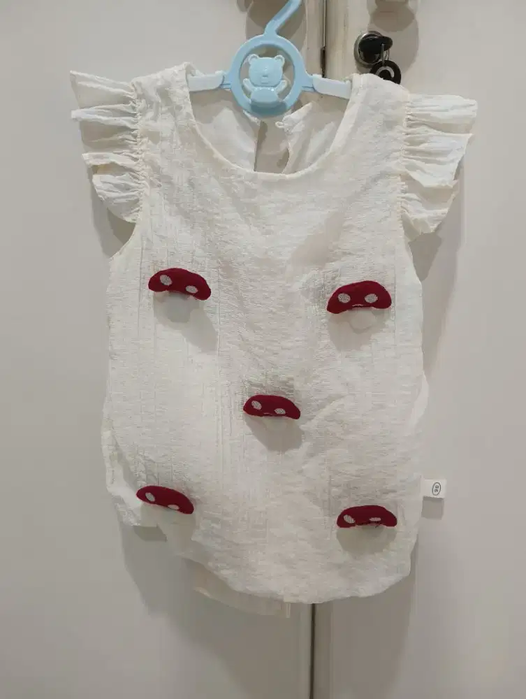 Baju korea aksesoris mushroom