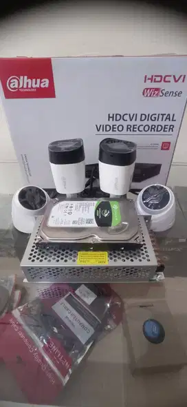 4 KAMERA CCTV ONLINE DAHUA PAKET MURAH PROMO