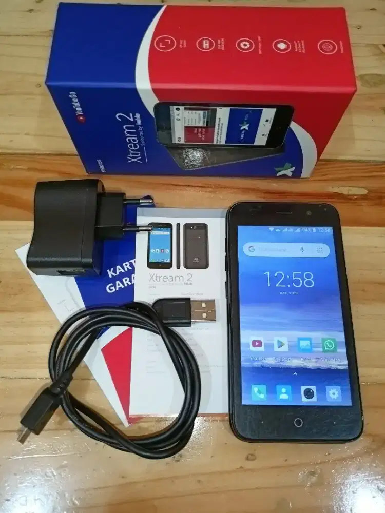 Murah HP Android Evercoss Xtream2 S45B Warna Hitam 4G LTE