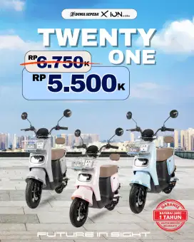 Promo Sepeda Listrik Jok Satu Ion Twenty One Free Helm