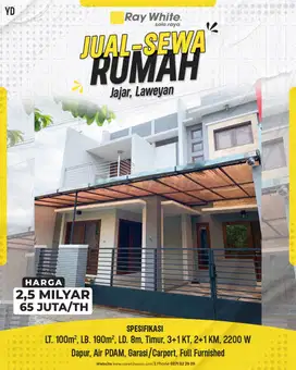 Dijual Rumah 2 Lantai Di jajar Solo Dekat Manahan Bagus Dan Siap Huni