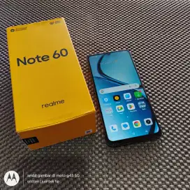 realme note 60 6/128 bekas garansi resmi original