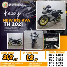 BISA CASH KREDIT YAMAHA NEW R15 VVA V3 TH 2021 UNIT MULUS BERGARANSI