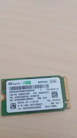 SSD NVME 512GB Gen 4