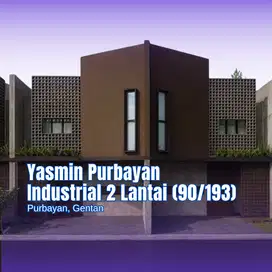 Purbayan, Gentan Rumah Modern 2 Lantai  Desain Industrial Minimalis