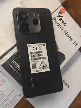 Redmi note 14 4g 8/256 like new 1 minggu