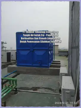 Tangki Panel, Rooftank Kotak, Toren Air FRP, Tangki Air Kotak, Roof Ta
