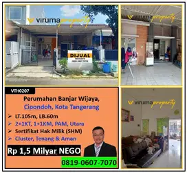VTH0207 - Rumah SHM, Dekat Pasar Modern & Akses Toll, Banjar Wijaya