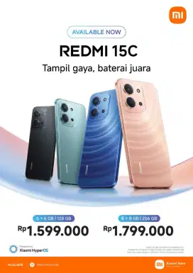 TERBARU REDMI 15C 6000MAH
