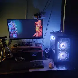 Komputer PC Gaming Ryzen 5 3400g + Monitor Xiaomi G24i 180hz Likenew