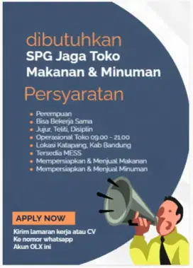 SPG Jaga Toko
Makanan & Minuman