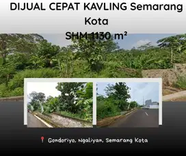 Invest Tanah 1130m Hak Milik Semarang Kota Siap Bangun