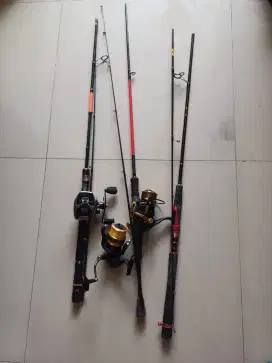 Reel + joran 3 set