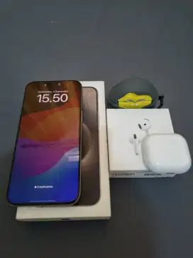 Apple iphone 15 pro max 1tb bundling apple airpods 4