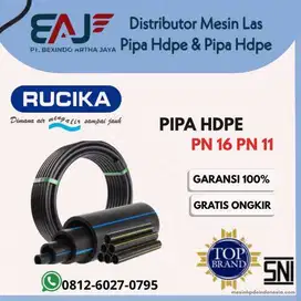 Pipa Hdpe Merk Ukuran Rucika Ukuran 2 Inch atau 63 mm PN 16 SDR 11
