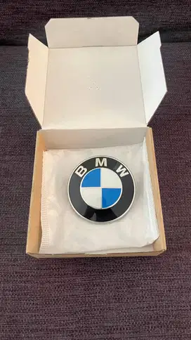 EMBLEM LOGO for BMW X5 Putih Biru 82mm