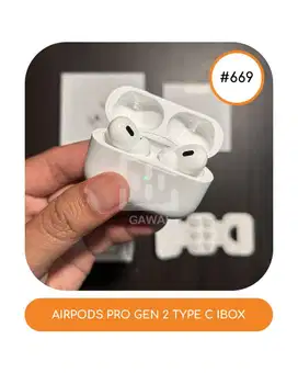 #669 Airpods Pro Gen 2 Type C Ibox Garansi 14 August 2026