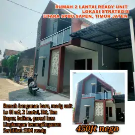 Rumah Baru, 2 Lantai Dekat Solo Surakarta