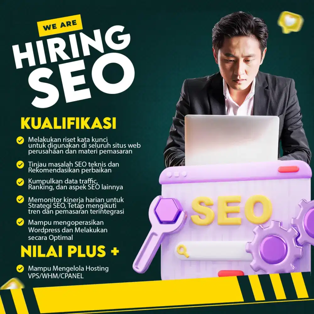 DICARI SEO EXPERT GAJI 10-20JT