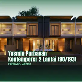 Rumah 2 Lantai Kontemporer di Purbyan, Gentan - Luas & Fungsional