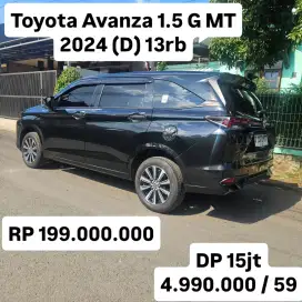 Antik KM 13rb.. Toyota Avanza G MT 2024 (D)