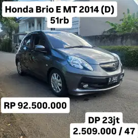 Antik KM 51rb.. Honda Brio E MT 2014 (D)