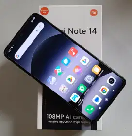Xiaomi Redmi note 14 ram 8/128gb like new siap pakai