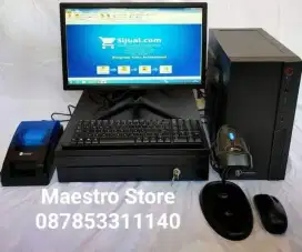 PAKET KOMPUTER KASIR LENGKAP SIAP PAKAI TERMURAH TOKO APOTE KLINIK DLL