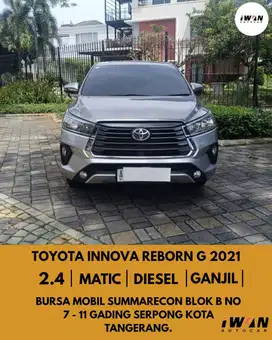 2021 Toyota Innova Reborn G 2.4 Diesel AT