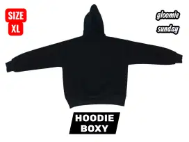 { THRIFTING } Jaket Hoodie Boxy Merk gloomie sunday Size XL 330gsm