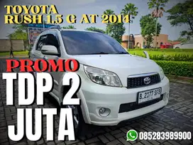 PROMO DP SEPTEMBER Toyota Rush G AT 2014 TDP 2 JUTA