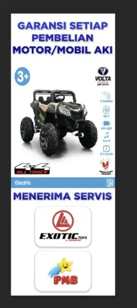 Service mobil dan motor aki anak