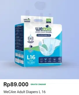 WeCare adalah popok dewasa perekat