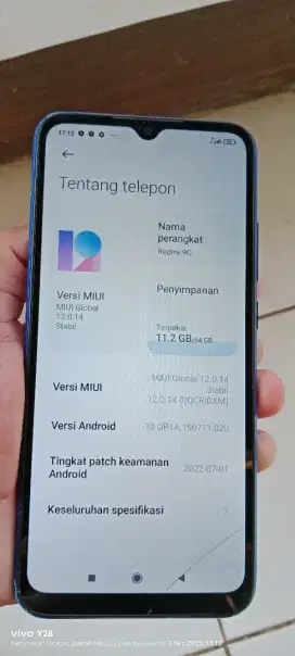 Redmi 9c.  4/64. Mnus retak sehelai norml smua