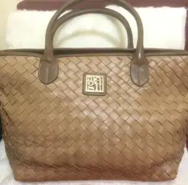 TAS KULIT CHRISTIAN MAGLI MOTIF TIKAR