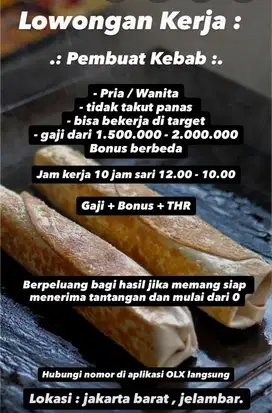 Lowongan kebab turki
