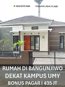 Rumah Siap Huni dekat Kampus UMY di Lemahdadi Bangunjiwo Bantul