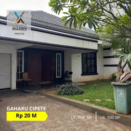 DIJUAL RUMAH (Semi Furnish) DI JL  GAHARU CIPETE JAKARTA SELATAN