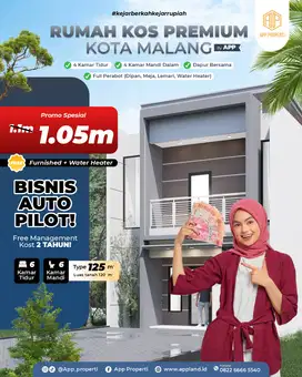 RUMAH KOS EKSLUSIVE KOTA MALANG DEPAN UMM FULL FURNISH
