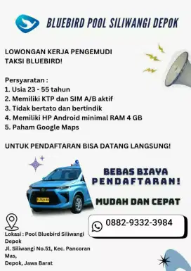 Lowongan Pengemudi Taxi