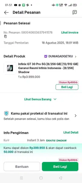infinix GT 30 Pro 5G ( 8/256 gb )