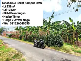 Jual Tanah Siap Bangun Area Dekat jajar Solo Dekat Manahan Masuk Solo