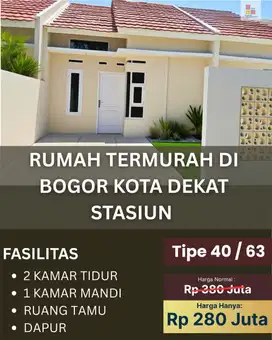 Rumah Termurah Strategis Di Bogot Kota, Untuk Istri Tercinta