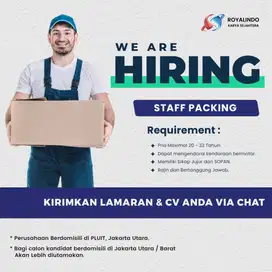 LOWONGAN KERJA PICKING & PACKING ONLINE STORE