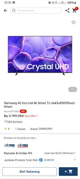[CICILAN TANPA DP] SAMSUNG LED TV