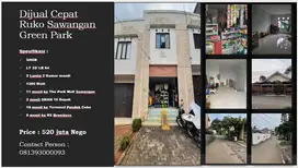Dijual rugi Ruko 2 Lantai Sawangan Green Park